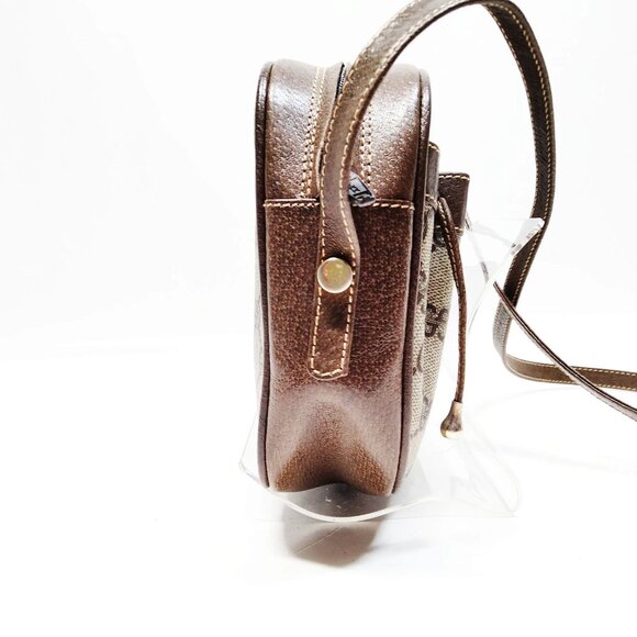Authentic Gucci Vintage Brown PVC Crossbody bag mon518-111325 - Picture 4 of 16